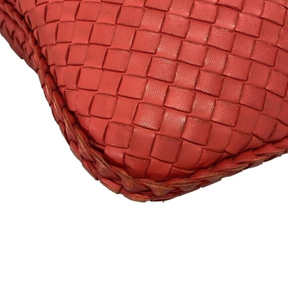 Auth BOTTEGA VENETA Large Veneta bag - Red Leather Handbag - Picture 8 of 14